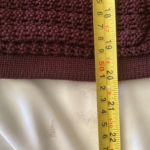 Ladies Talbots Petite XL Cardigan Sweater Deep Marron with Gold Buttons- Nice - Picture 6 of 8